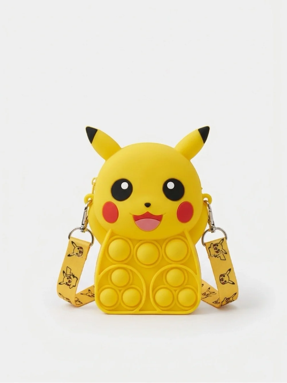 Yellow Pikachu Kids Pop-It Crossbody Bag
